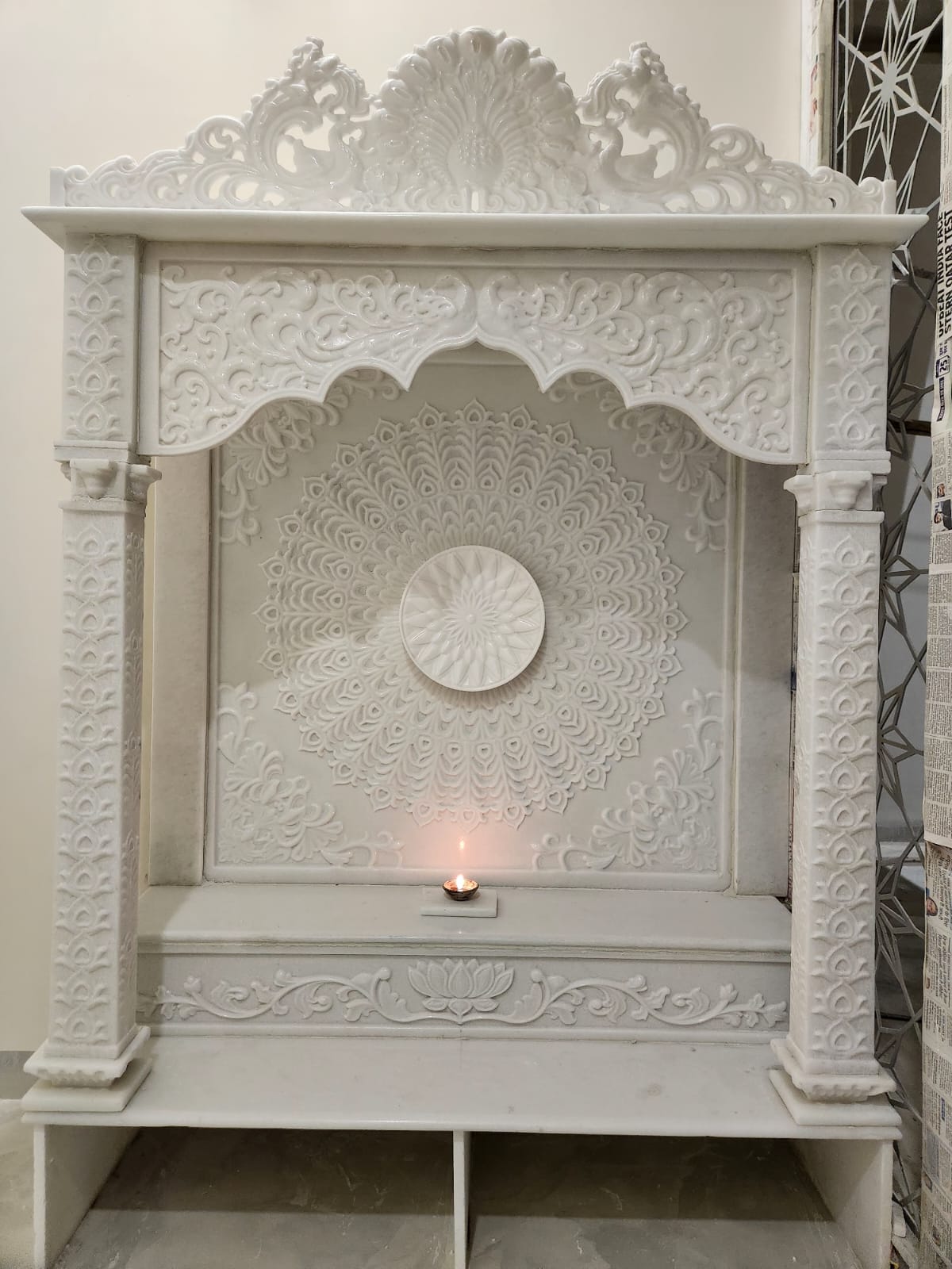 4 Feet Marble Mandir