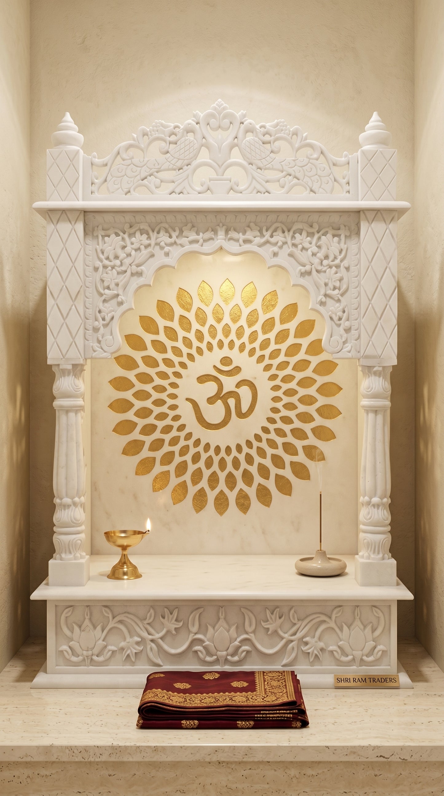 4 Feet Marble Mandir
