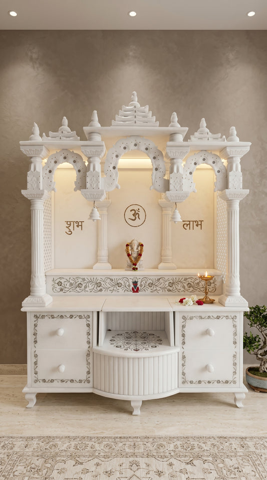 4 Feet Marble Mandir